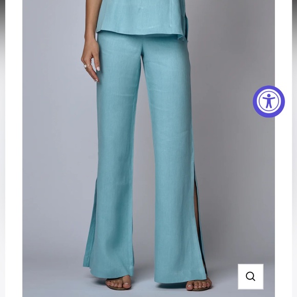 Hevron Dara Pant in Ice Blue